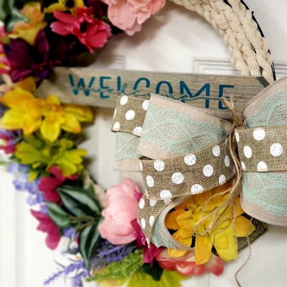 Spring Wreath For Front Door - Picture 2 of 13